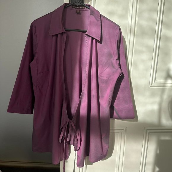 Veronika Maine Wrap Shirt - Picture 3 of 6